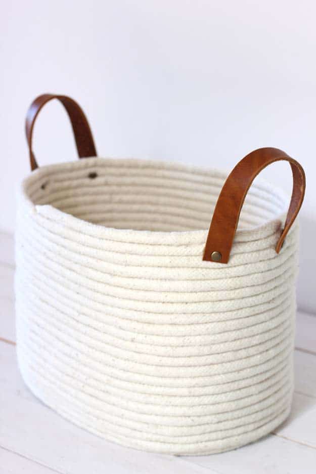 12. No-Sew Rope Coil Basket 12. No-Sew Rope Coil Basket