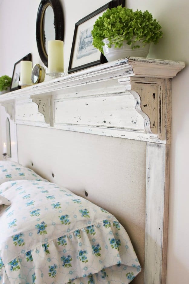 14. Converted Shelf Headboard DIY 14. Converted Shelf Headboard DIY
