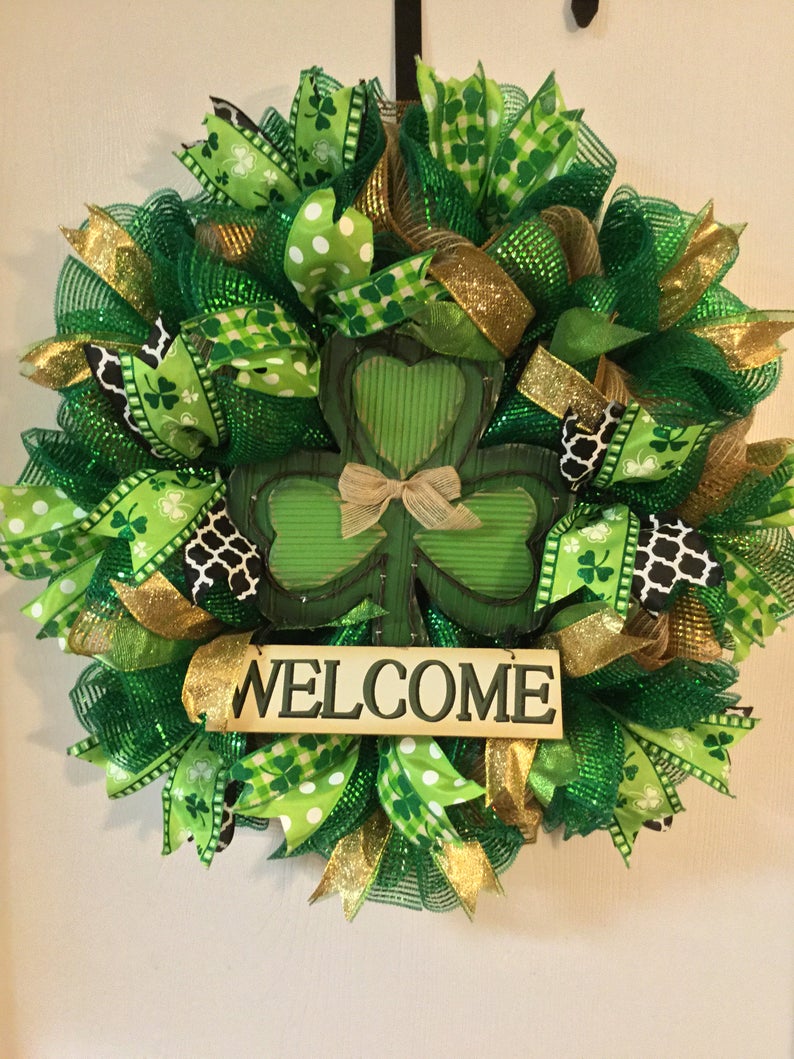 16 Wonderful St. Patrick's Day Wreath Designs That Will Bring You Luck