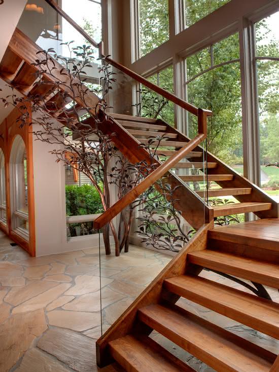 Modern Wooden Stairs For Your Project, Modern Wooden Stairs Design Indoor