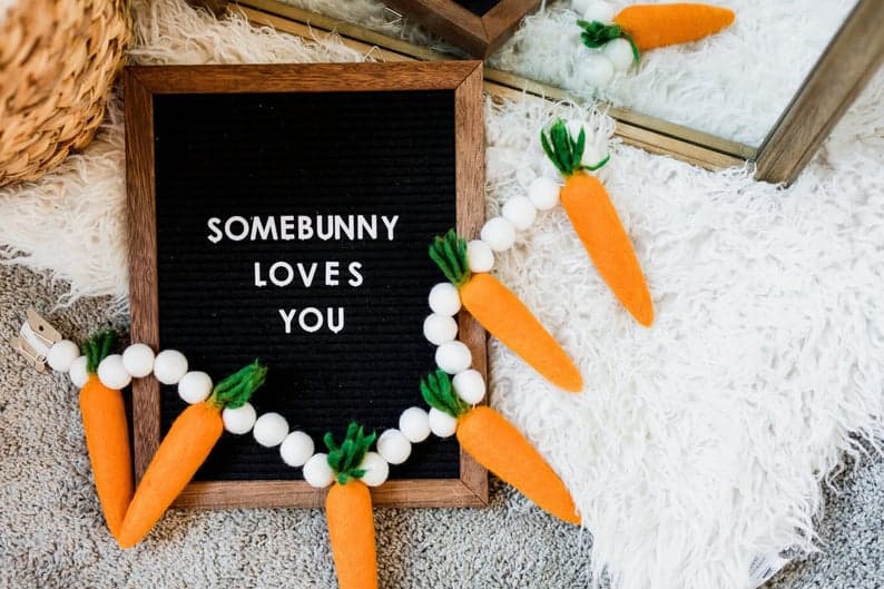 7. Felt Carrot Garland 7. Felt Carrot Garland