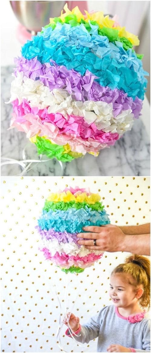8. Easy DIY Piñata Easter Eggs 8. Easy DIY Piñata Easter Eggs