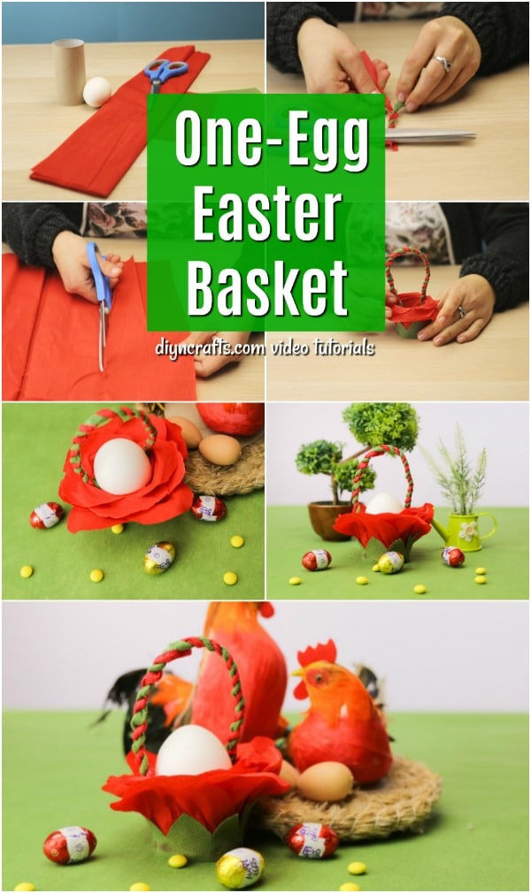 1. Gorgeous Little Paper Flower Easter Basket 1. Gorgeous Little Paper Flower Easter Basket