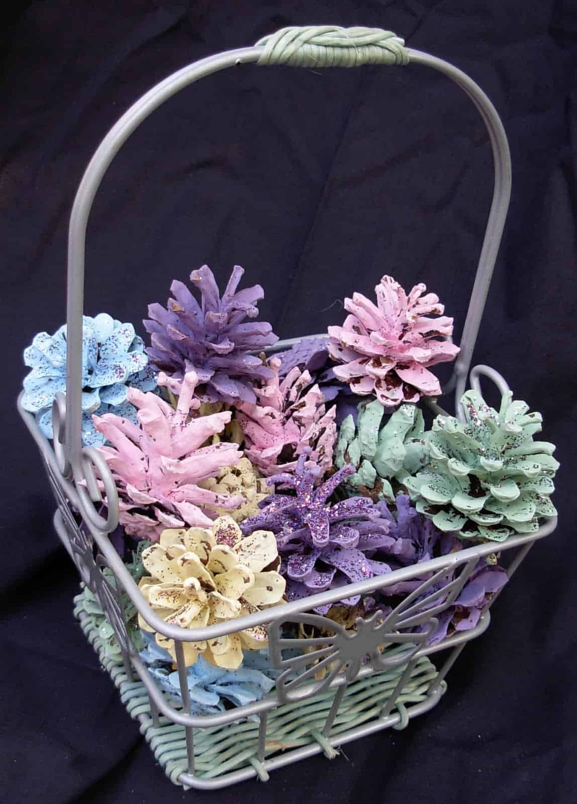 10. Simple Pine Cone Centerpiece for Easter 10. Simple Pine Cone Centerpiece for Easter