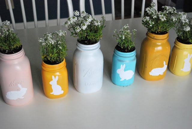 9. Mason Jar Easter Centerpiece 9. Mason Jar Easter Centerpiece