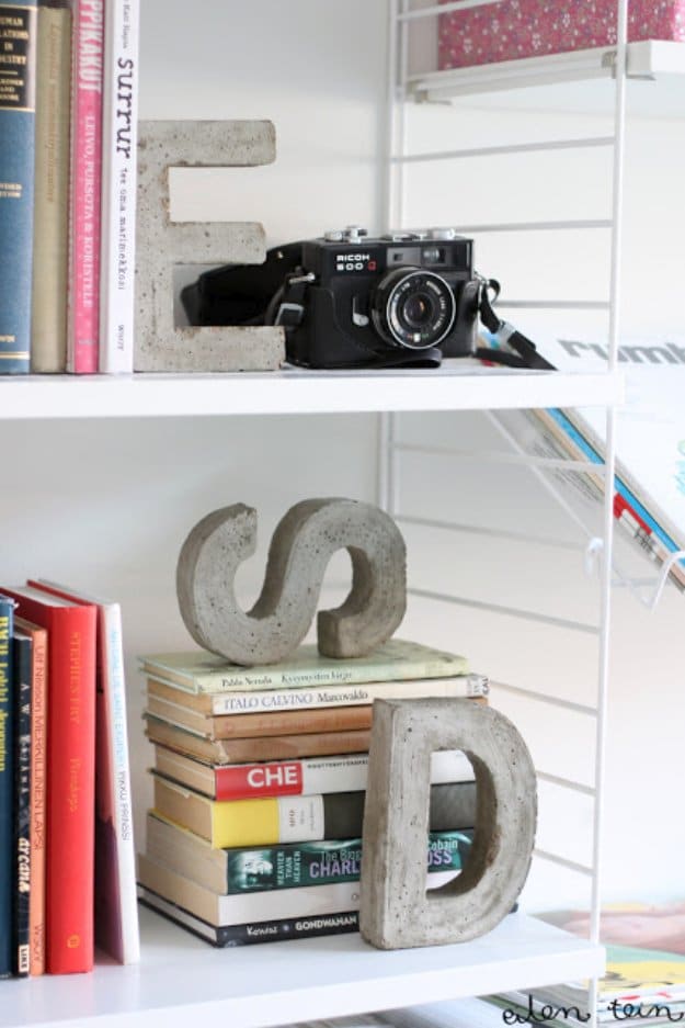 16 Simple Concrete Crafts For Your Home Decor