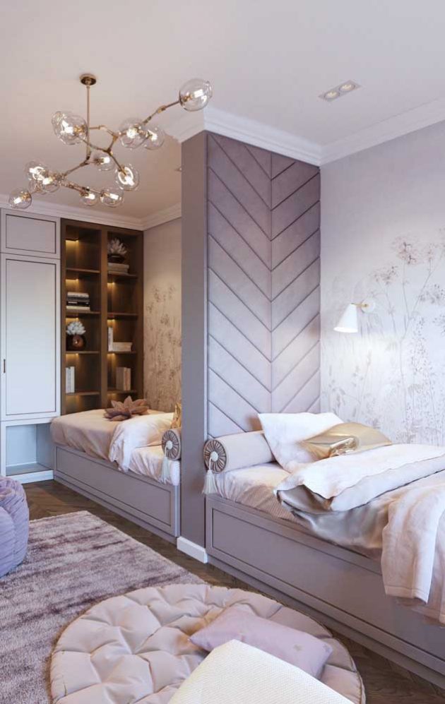 Twin Room: How to Assemble, Decorate + Inspiring Photos