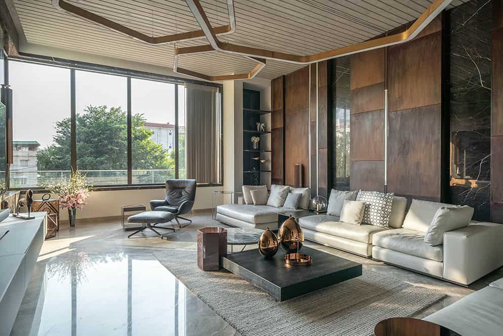 Overlapping Volumes Residence by Urban Zen in Banjara Hills, Hyderabad Overlapping Volumes Residence by Urban Zen in Banjara Hills, Hyderabad
