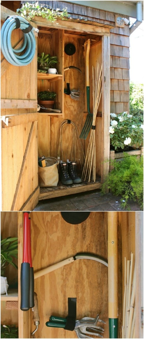 4. DIY Garden Tool Storage 4. DIY Garden Tool Storage