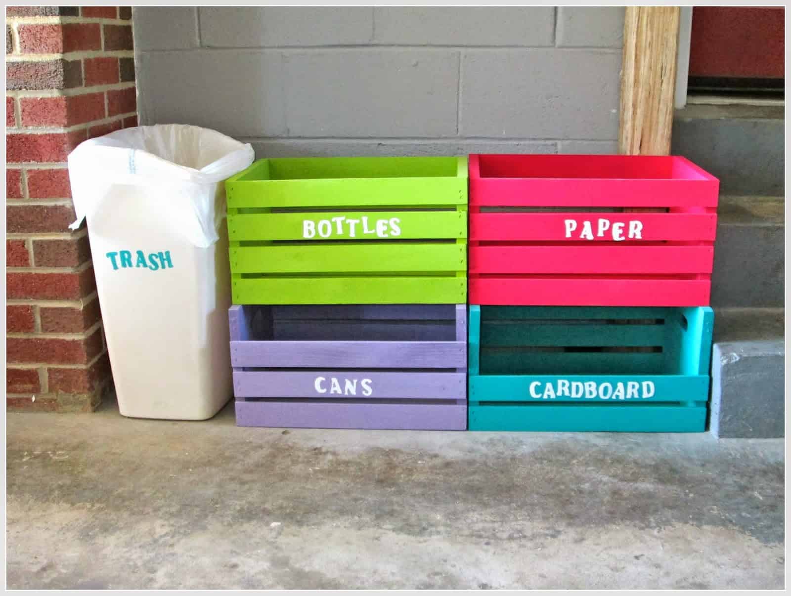 15 Great DIY Recycling Bin Ideas That Will Improve Your Recycling Habits 15 Great DIY Recycling Bin Ideas That Will Improve Your Recycling Habits