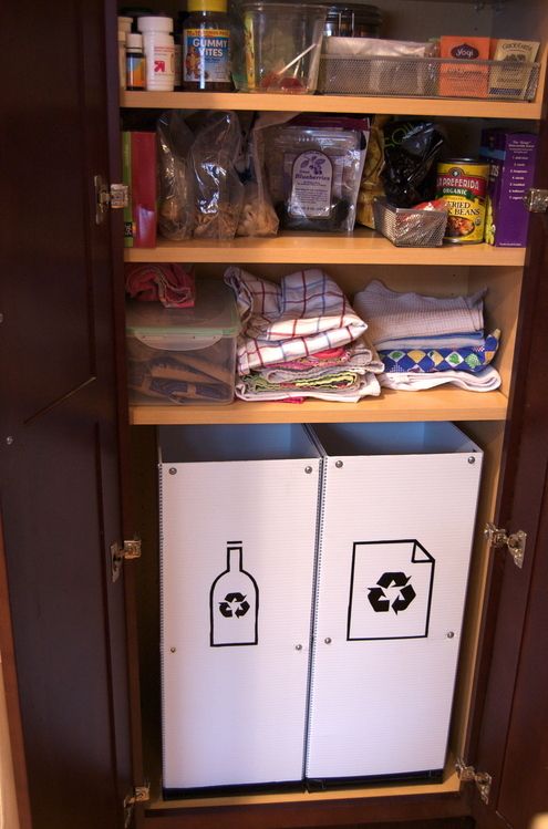 15 Great Diy Recycling Bin Ideas That, Can Food Storage Cabinets Be Recycled