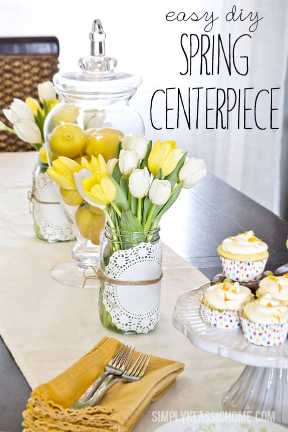 14. CREATE AN EASY SPRING CENTERPIECE