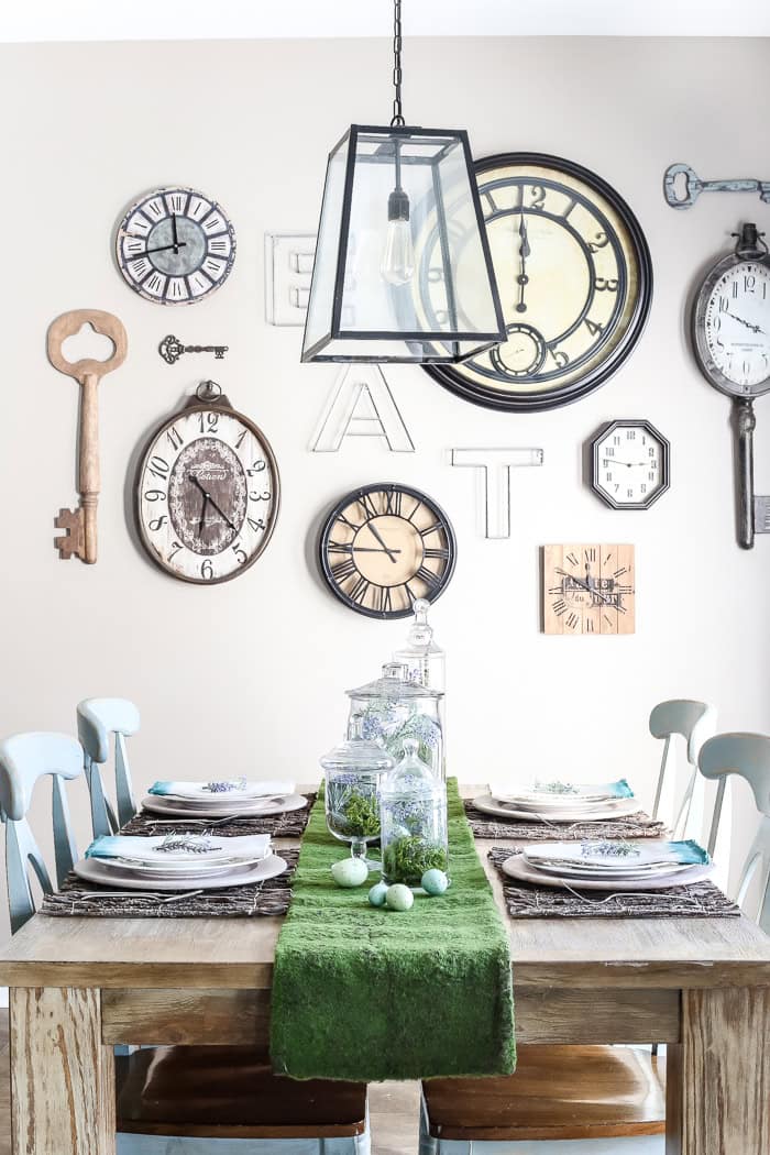 9. Apothecary Jar Terrarium Easter Centerpiece