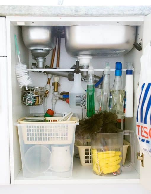 10. Under sink organization 10. Under sink organization
