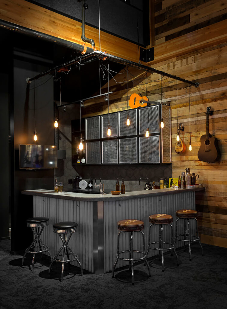 18 Majestic Industrial Home Bar Ideas You're Going To Enjoy