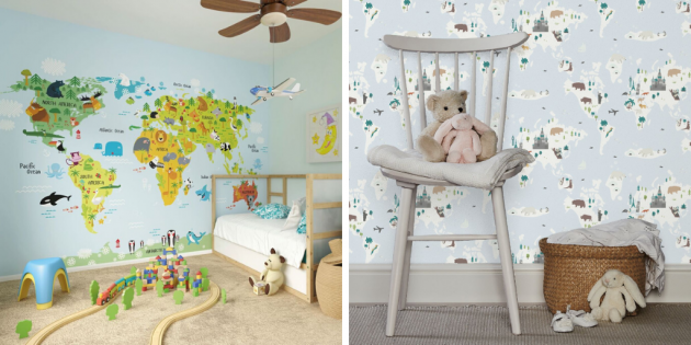 10 Patterned Wallpapers for a Child's Room
