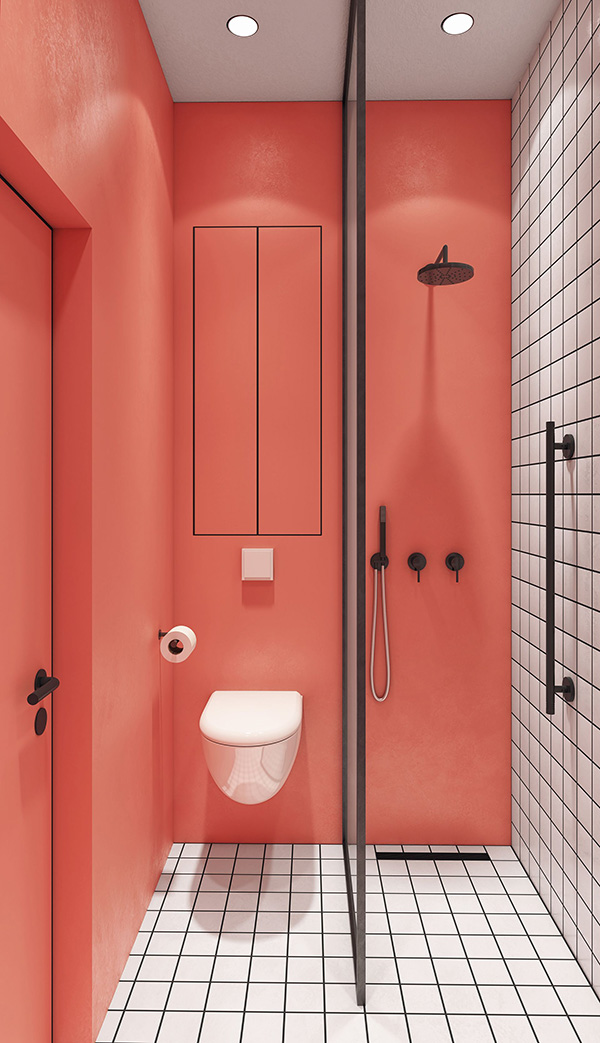 Coral Color in the Bathroom! Yes or Yes?