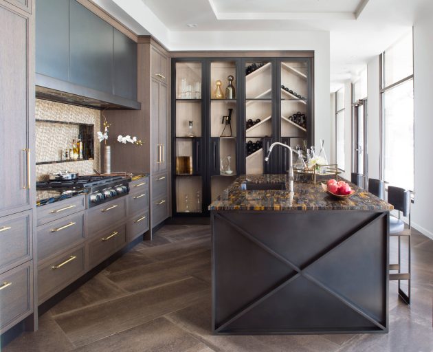 Adorable Ideas of Using Gold in the Kitchens