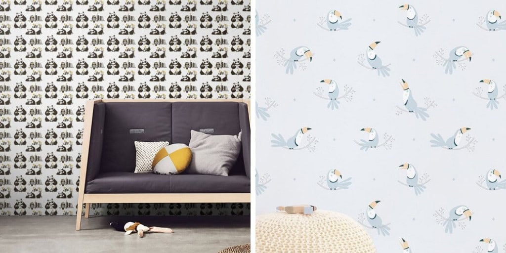 9. Wallpaper and Exotic Animals for the Bedroom 9. Wallpaper and Exotic Animals for the Bedroom
