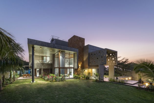 Pixel House by The Grid Architects in Ahmedabad, India