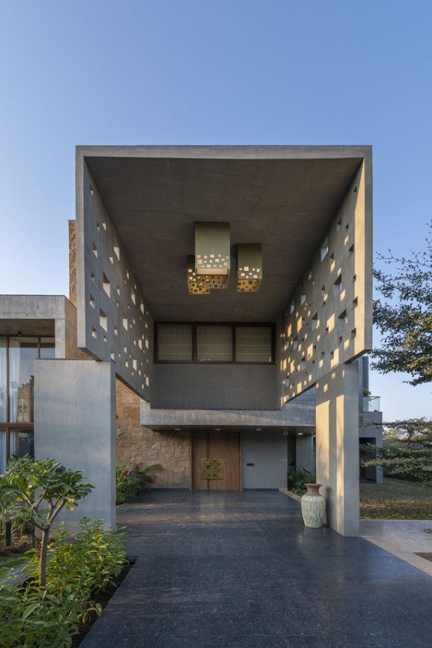 Pixel House by The Grid Architects in Ahmedabad, India