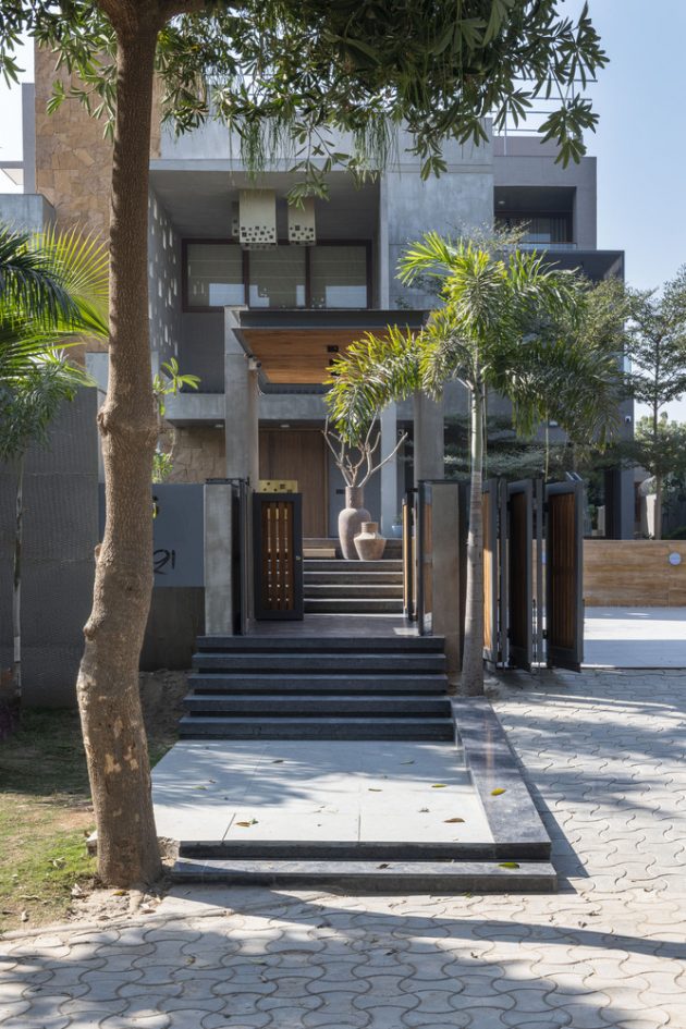 Pixel House by The Grid Architects in Ahmedabad, India