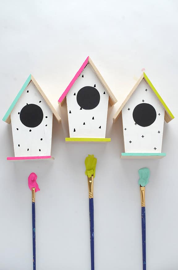 1. DIY Hand Painted Bird House 1. DIY Hand Painted Bird House