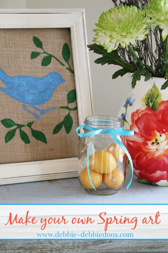 14. make your own Spring burlap art in 5 minutes 14. make your own Spring burlap art in 5 minutes