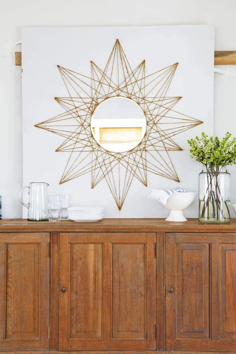 16. DIY Rope Star Mirror 16. DIY Rope Star Mirror