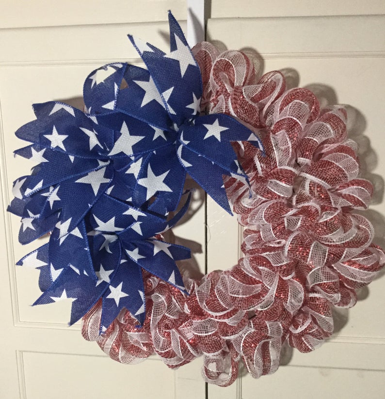 18 Patriotic 4th of July Wreath Designs To Display On Your Front Door