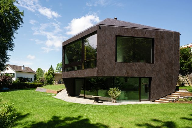 Forest House by Daluz Gonzalez Architekten in Basel, Switzerland
