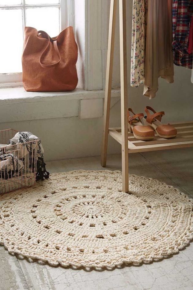 9 Models of Simple Crochet Rugs You Will Love
