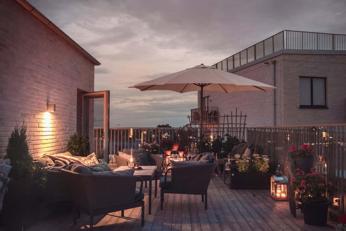 Lighting Up the Terraces for Cool Summer Nights