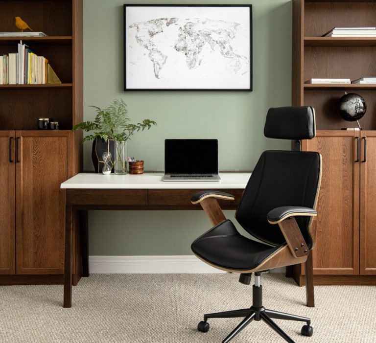16 Astounding Mid Century Modern Home Office Interiors For Peak