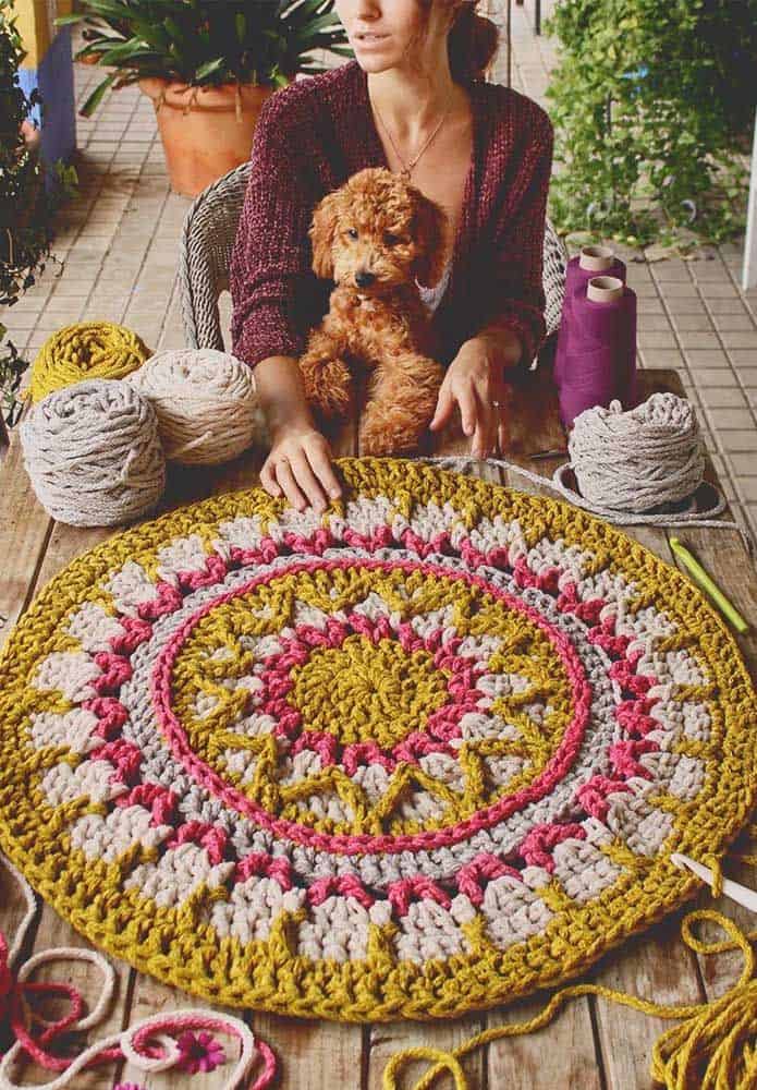 9 Models of Simple Crochet Rugs You Will Love 9 Models of Simple Crochet Rugs You Will Love