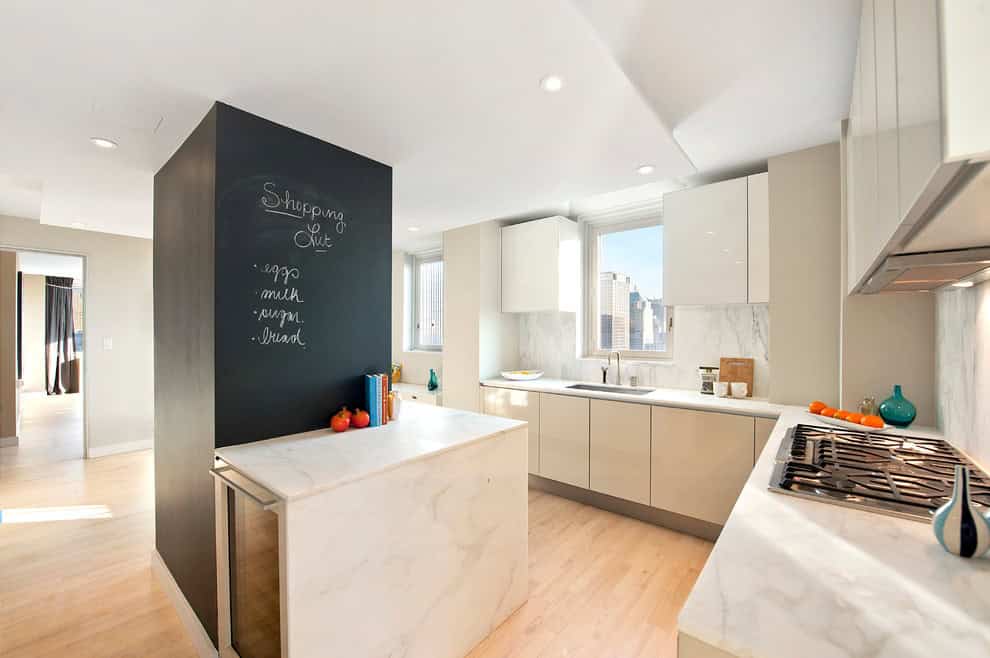 blackboard wall in kitchen