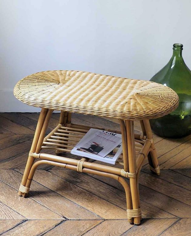 A Rattan Coffee Table for the Living Room