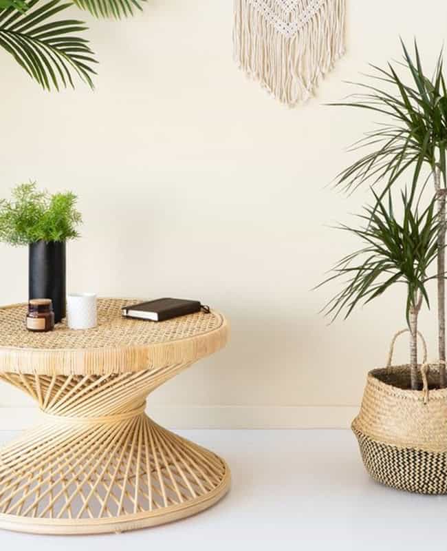 A Rattan Coffee Table for the Living Room A Rattan Coffee Table for the Living Room