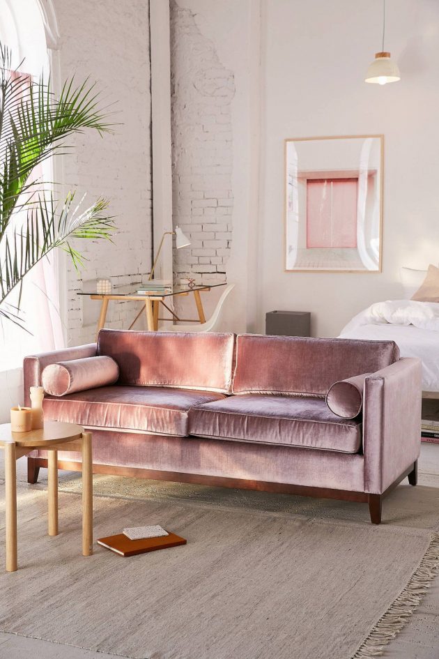 The Wonderful Pink Velvet Sofa for Your Home