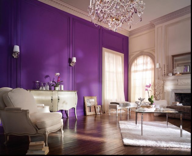 Purple in the Living Room