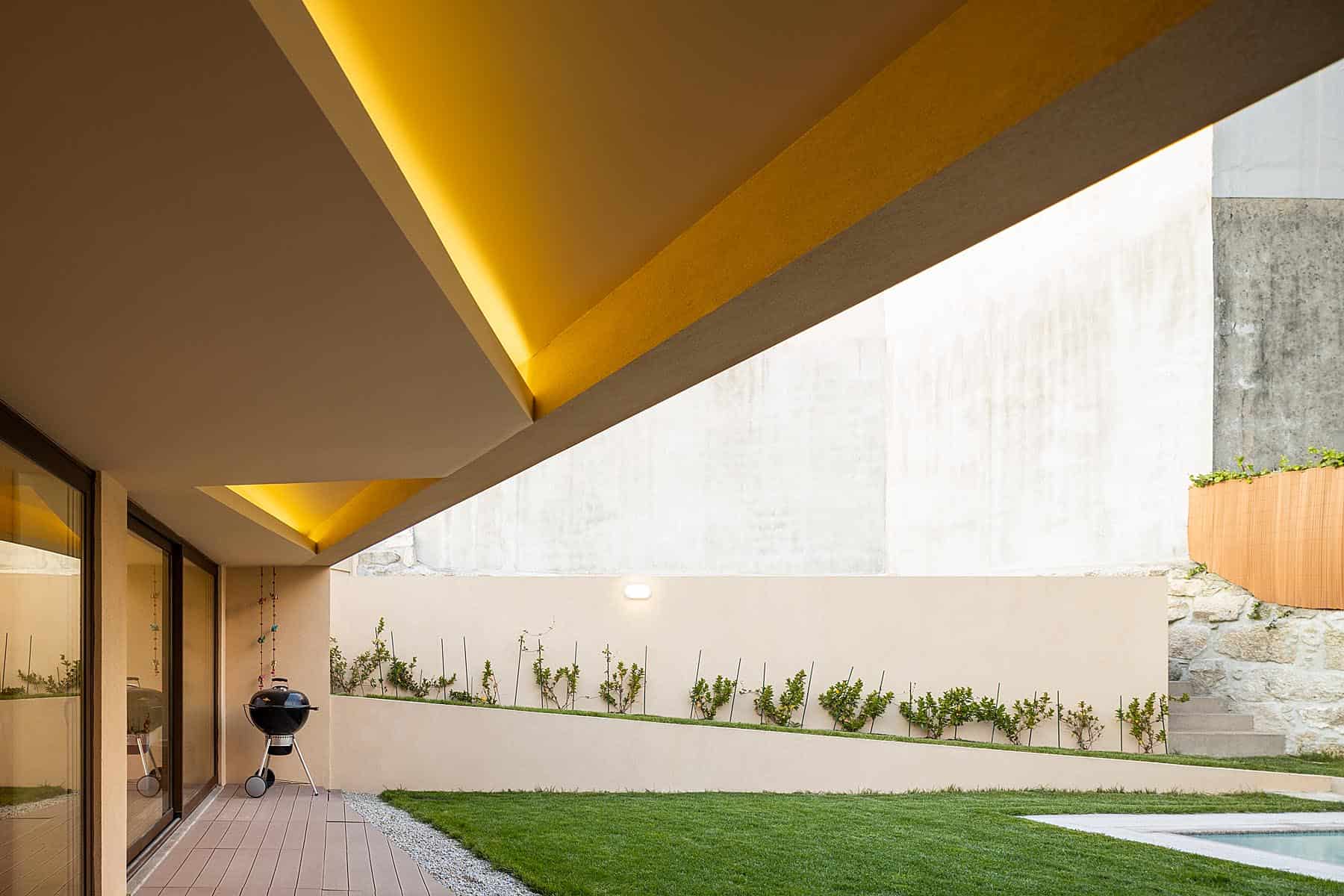 Interior lighting of a house in Porto, inspired by umbrellas Interior lighting of a house in Porto, inspired by umbrellas