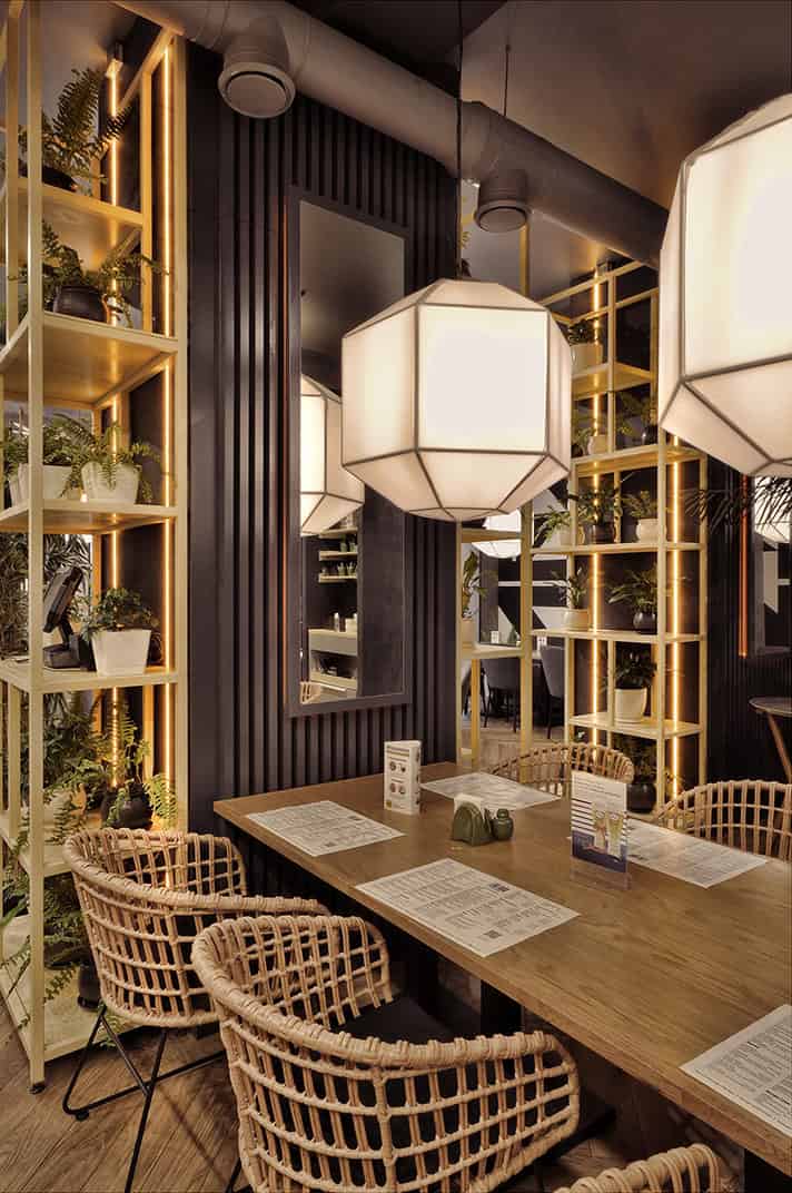 Lao Bao - Beatufiul Design of a Pan-Asian Cafe by ALLARTSDESIGN in Russia Lao Bao - Beatufiul Design of a Pan-Asian Cafe by ALLARTSDESIGN in Russia