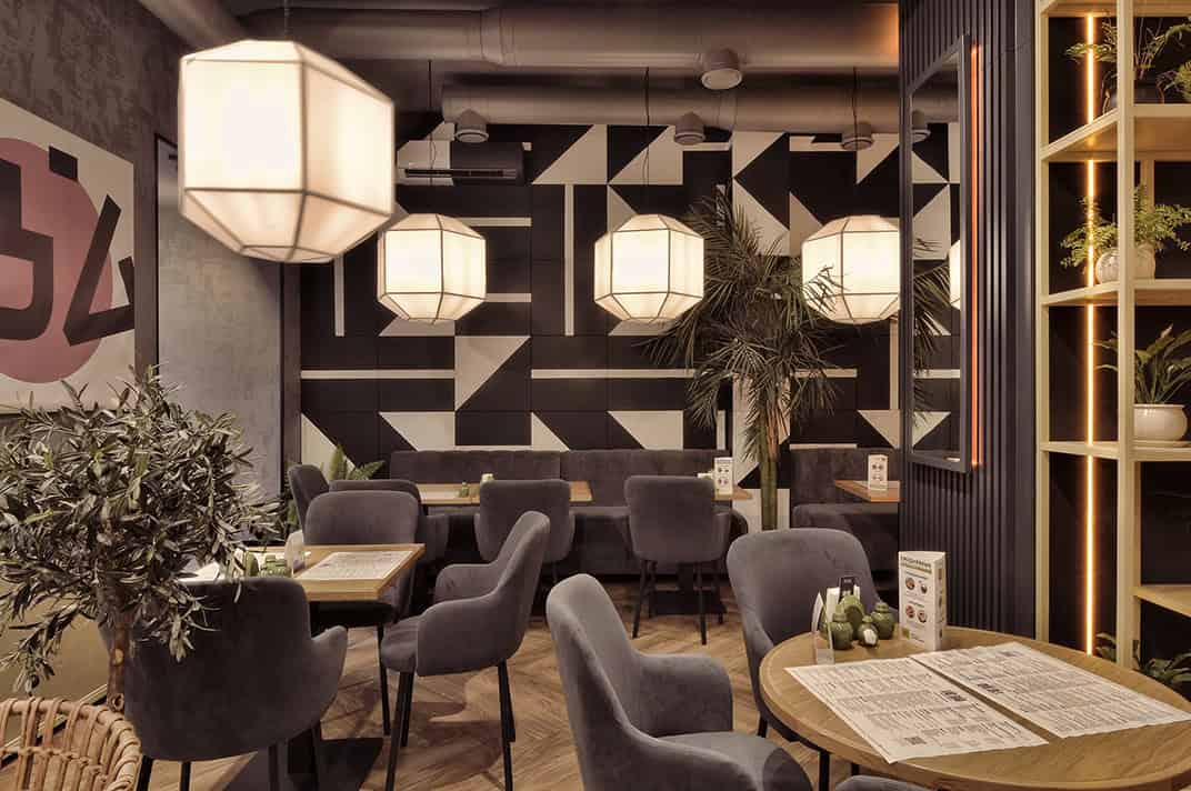 Lao Bao - Beatufiul Design of a Pan-Asian Cafe by ALLARTSDESIGN in Russia Lao Bao - Beatufiul Design of a Pan-Asian Cafe by ALLARTSDESIGN in Russia
