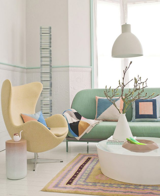 A Pastel Decor in the Living Room