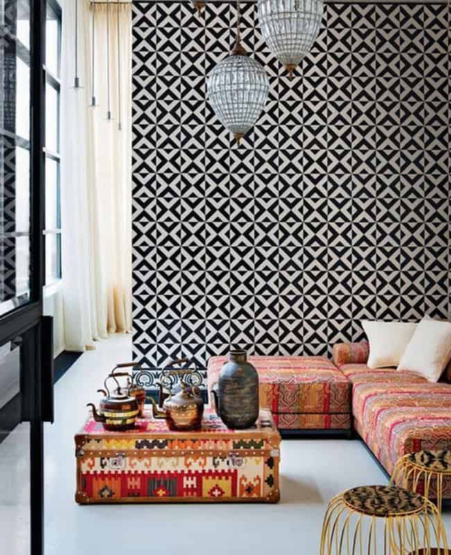 An Ethnic Decor in the Living Room An Ethnic Decor in the Living Room