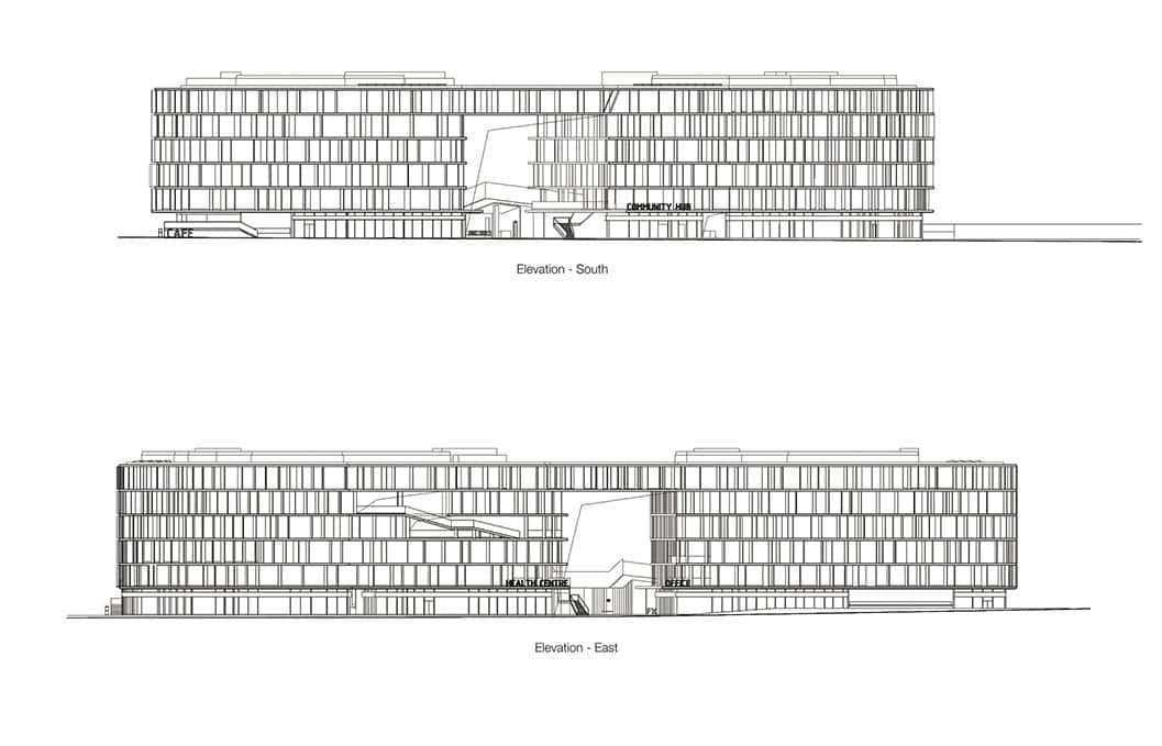 Pukou Community Center by BAU (Brearley Architects + Urbanists) in Nanjing, China