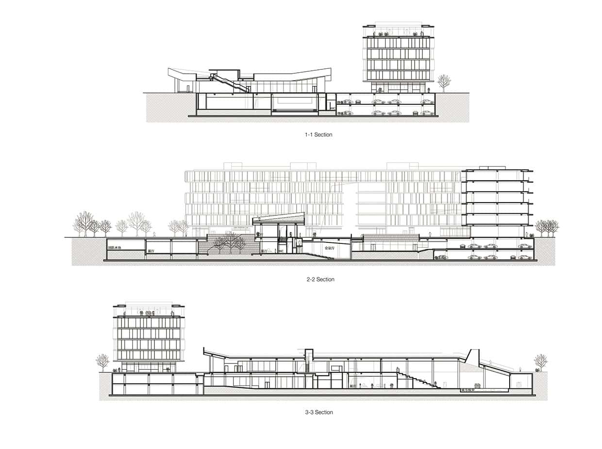 Pukou Community Center by BAU (Brearley Architects + Urbanists) in Nanjing, China