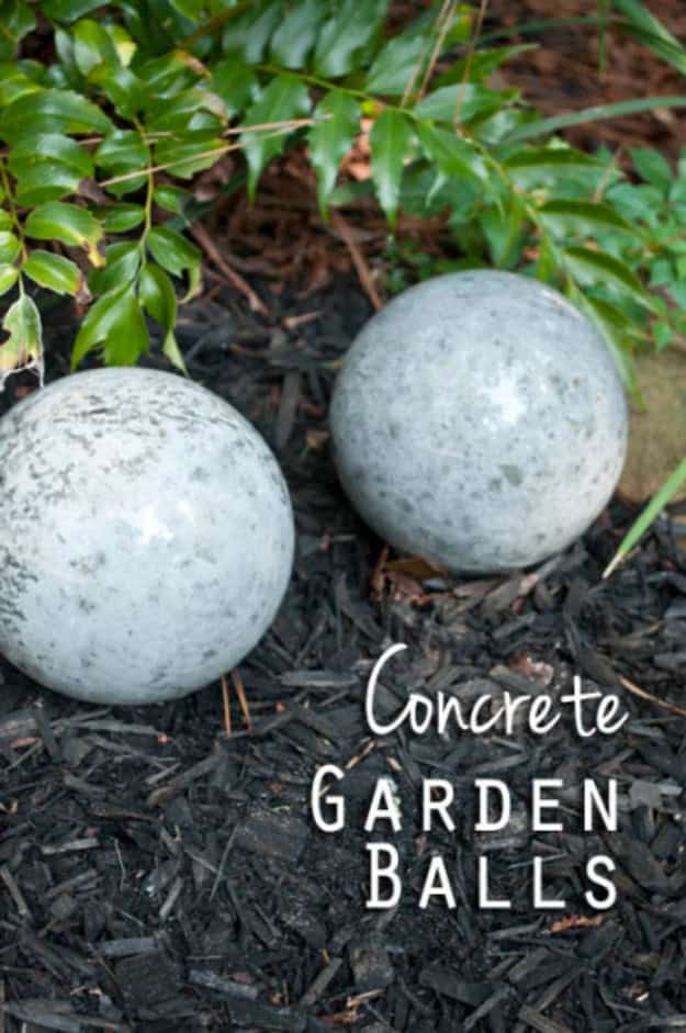 5. DIY Concrete Garden Balls 5. DIY Concrete Garden Balls