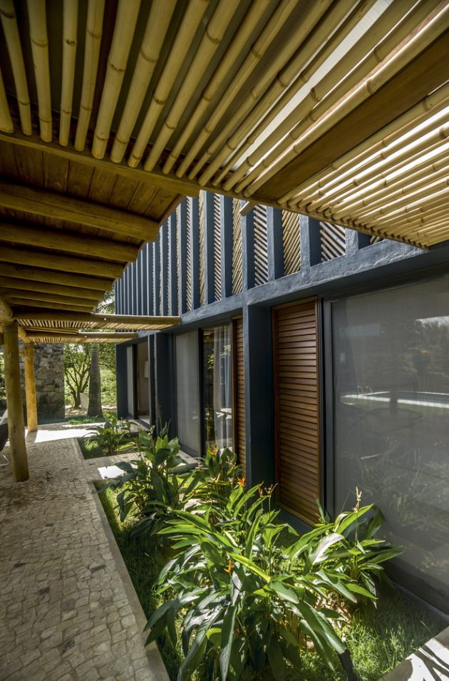 Bamboo House by Vilela Florez in Pipa Beach, Brazil