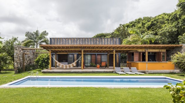 Bamboo House by Vilela Florez in Pipa Beach, Brazil